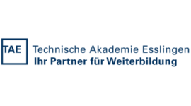 TAE Technische Akademie Esslingen Logo – Innovative Trainings mit einzigartigen Baustein-Simulationen (Serious Games) von LCT Academy (LCT Herges).